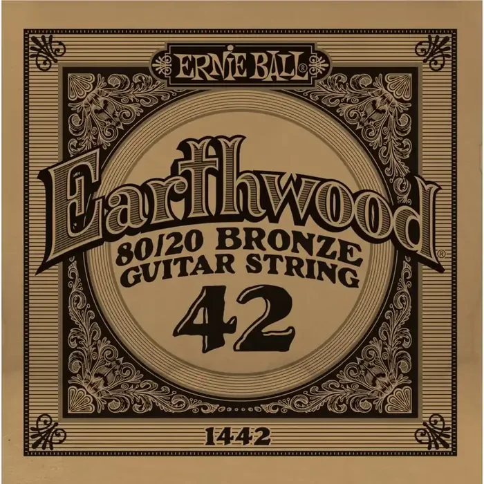 Ernie Ball Earthwood 80/20 Bronze .042w Acoustic Guitar Single String