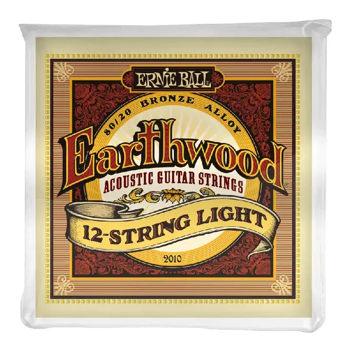 Ernie Ball Earthwood 80/20 Bronze 12-String 9-46 Acoustic Guitar Strings, Light