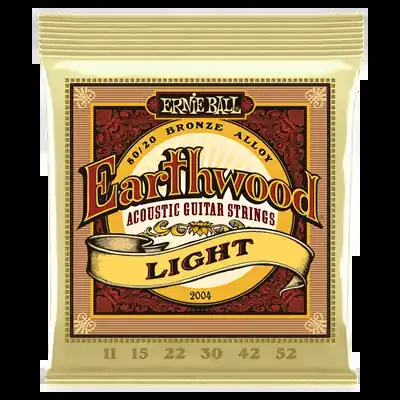 Ernie Ball Earthwood Light 80/20 Bronze Acoustic Guitar Strings – 11-52