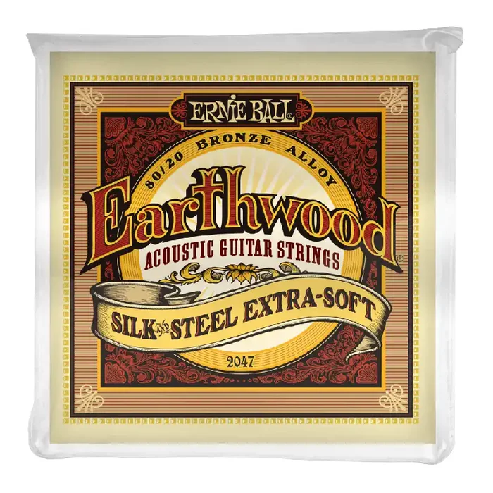 Ernie Ball Earthwood Silk & Steel 80/20 Bronze 10-50 Acoustic Guitar Strings