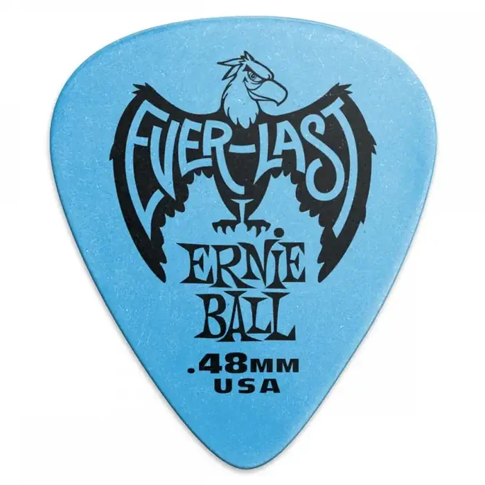 Ernie Ball Everlast Picks .48mm Blue, 12-Pack