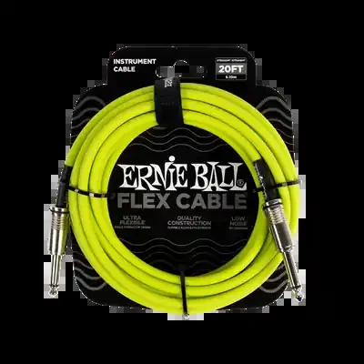 Ernie Ball Flex Instrument Cable 20ft – Green