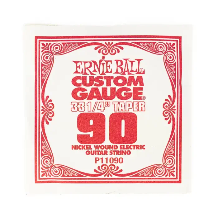 Ernie Ball Nickel .090w Electric Guitar Single String (33.25″ Taper)