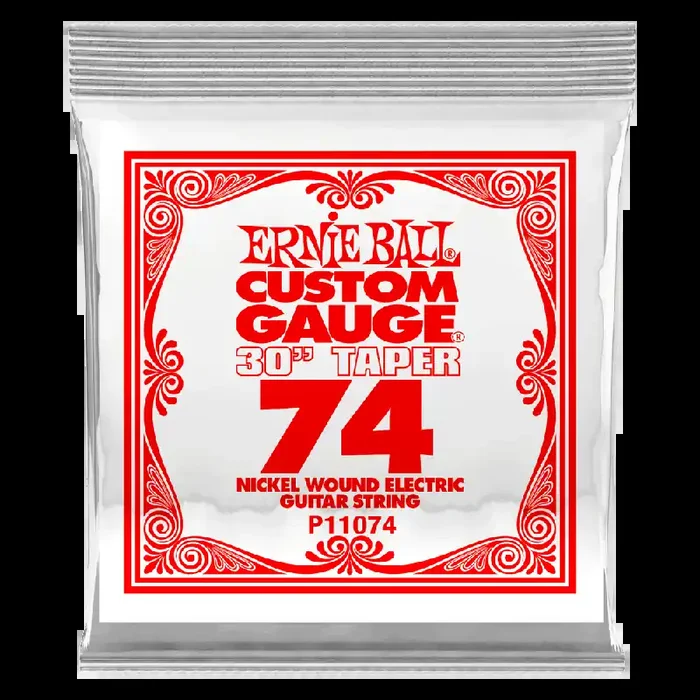 Ernie Ball Nickel Wound .074w Electric Guitar Single String (30″ Taper)