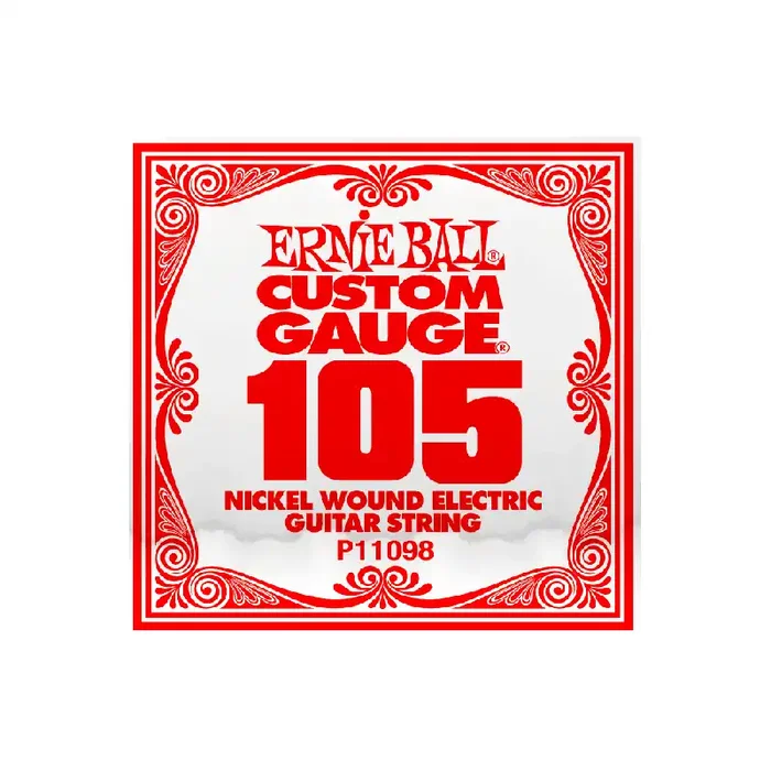Ernie Ball Nickel Wound .105w Electric Guitar Single String (31.25″ Taper)