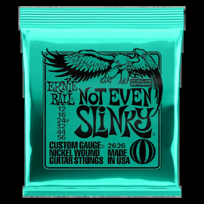 Ernie Ball Not Even Slinky Nickel Wound Electric Guitar Strings 12-56 Gauge