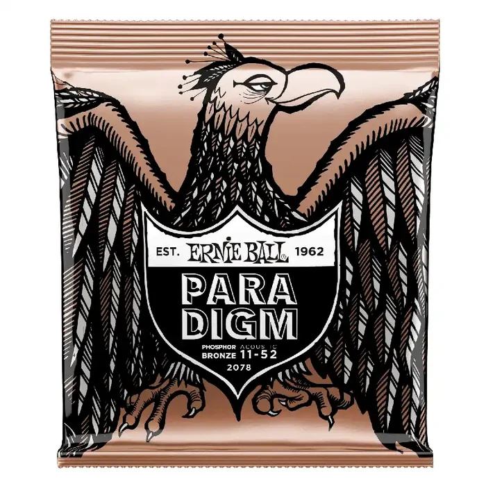 Ernie Ball Paradigm Phosphor Bronze 11-52 Acoustic Guitar Strings, Light [2078]