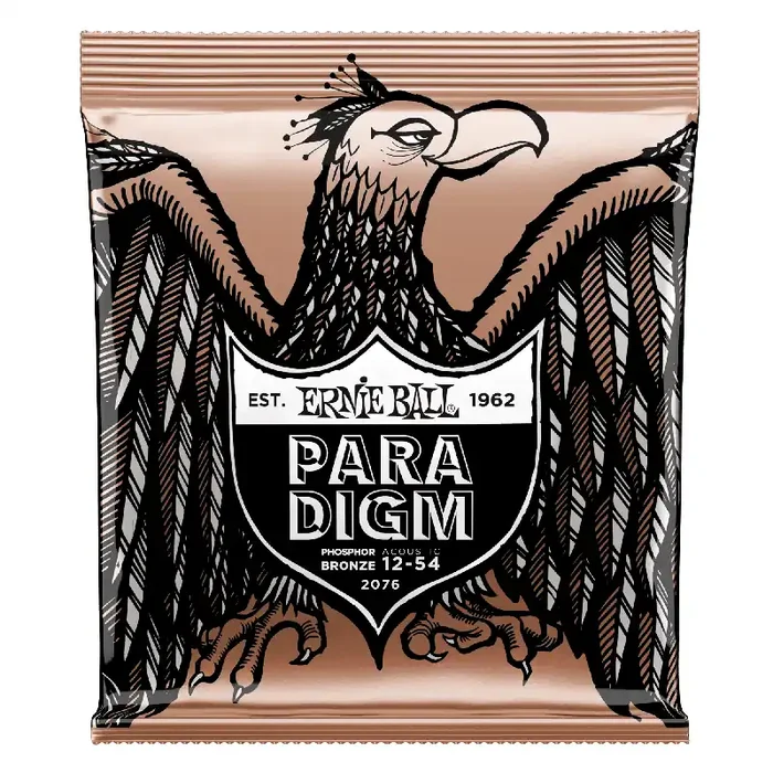 Ernie Ball Paradigm Phosphor Bronze 12-54 Acoustic Guitar Strings, Medium-Light [2076]