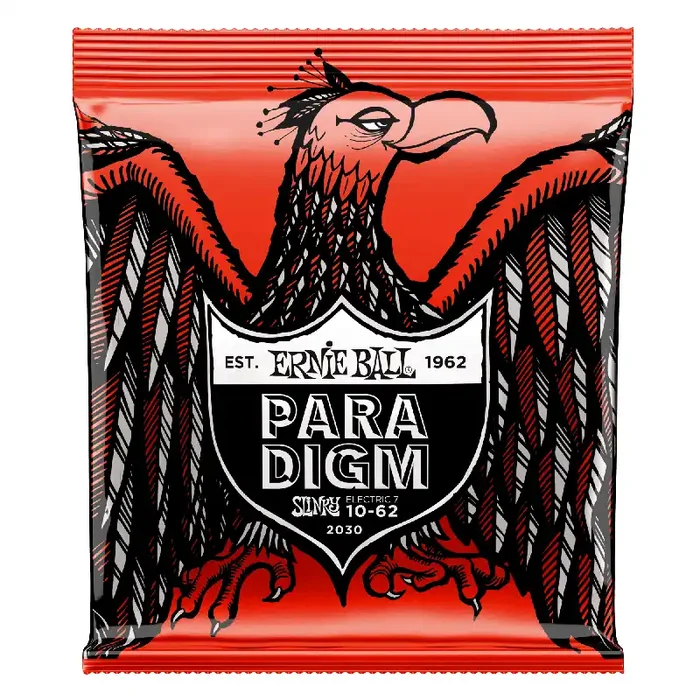 Ernie Ball Paradigm Skinny Top Heavy Bottom Slinky 7-String 10-62 Electric Guitar Strings