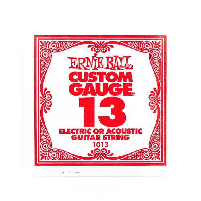 Ernie Ball Plain Steel 13 (.013″) Single Guitar String