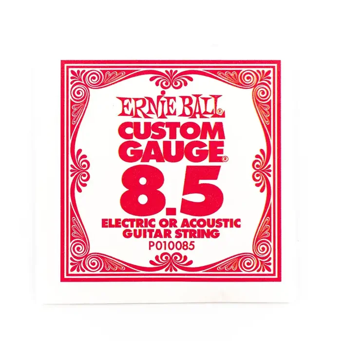 Ernie Ball Plain Steel 8.5 (.0085″) Single Guitar String