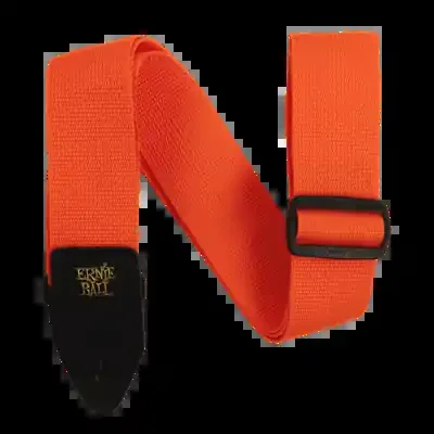 Ernie Ball Polypro Strap – Orange & Black