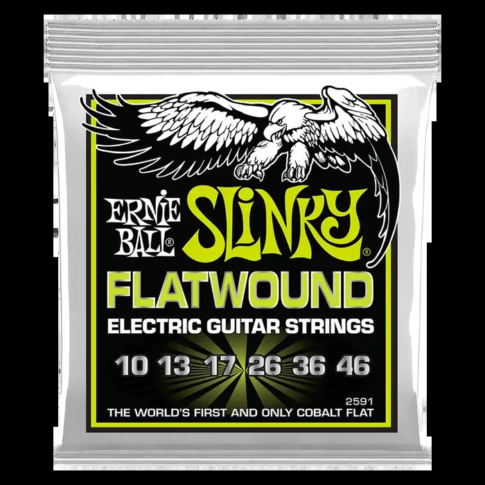 Ernie Ball Regular Slinky Colbalt Flatwound Electric Guitar Strings 10 – 46