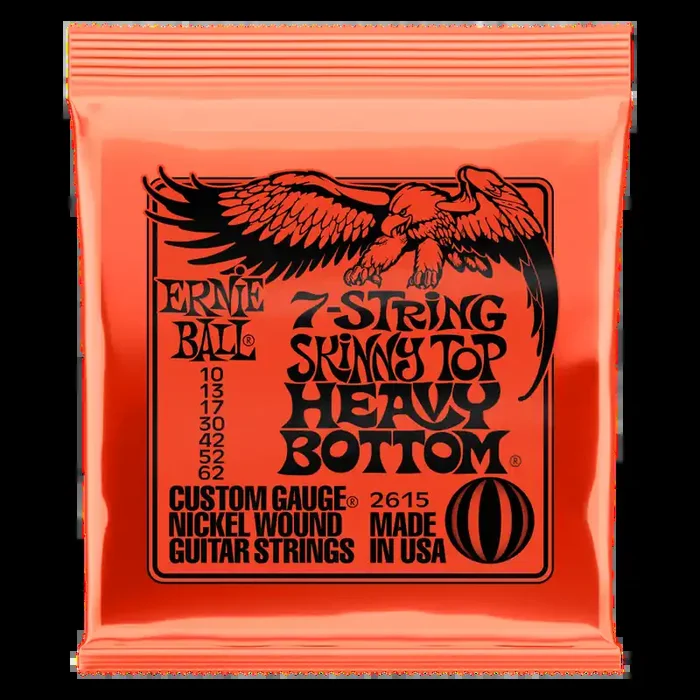 Ernie Ball Skinny Top Heavy Bottom 7-String Slinky 10-62 Guitar Strings