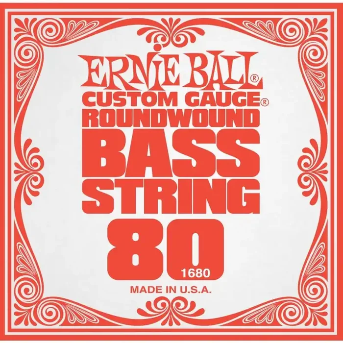 Ernie Ball Slinky Bass Nickel Wound .080 Bass Guitar Single String