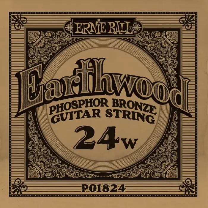 Ernie Ball Slinky Phosphor Bronze .024w Acoustic Guitar Single String