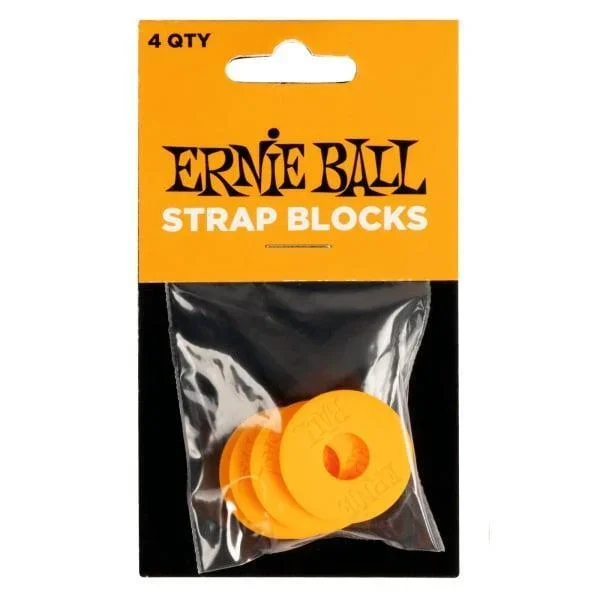 Ernie Ball Strap Blocks 4pk – Orange