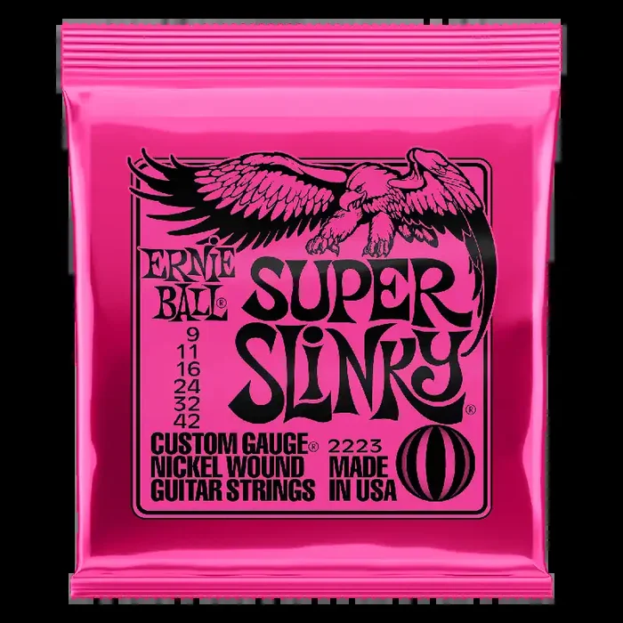 Ernie Ball Super Slinky 9 – 42 Electric Guitar Strings