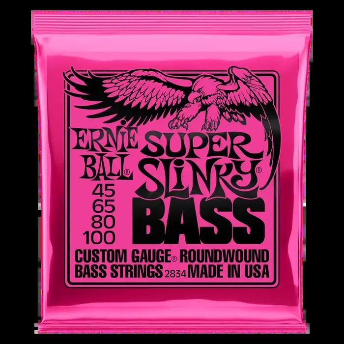 Ernie Ball Super Slinky Bass Strings 45 – 100