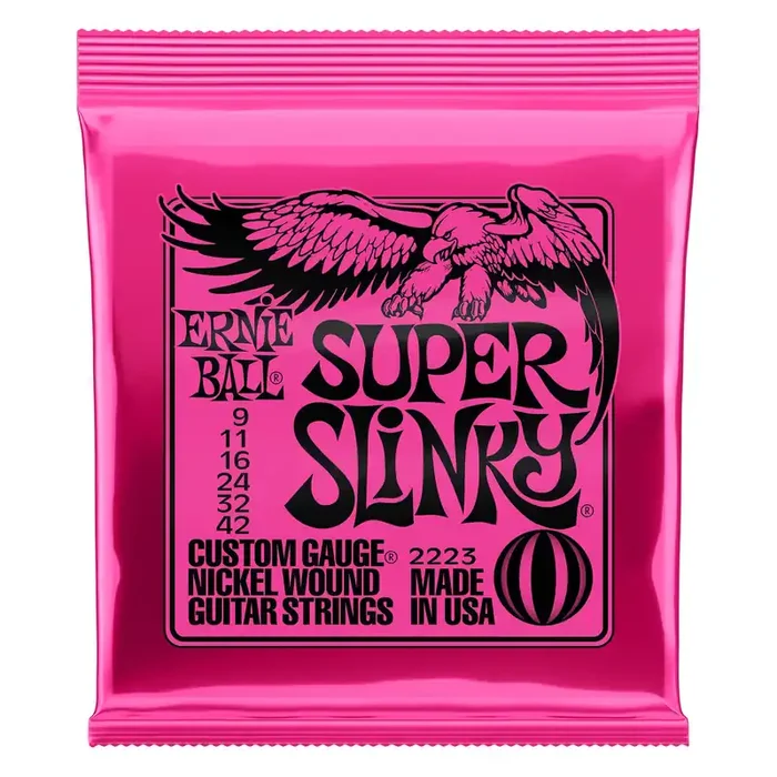 Ernie Ball Super Slinky Electric Guitar Strings – 09-42