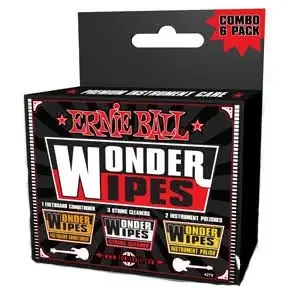 Ernie Ball Wonder Wipes Guitar String Cleaner Kit 4279