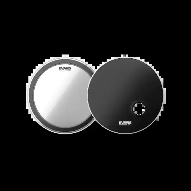 Evans Bass Pack EMAD Clear 22″ w/ 22″ EMAD Reso Black