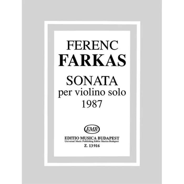 Farkas, Ferenc – Sonata
