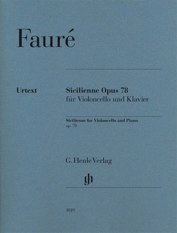 Faure: Sicilienne Op 78 Cello & Piano