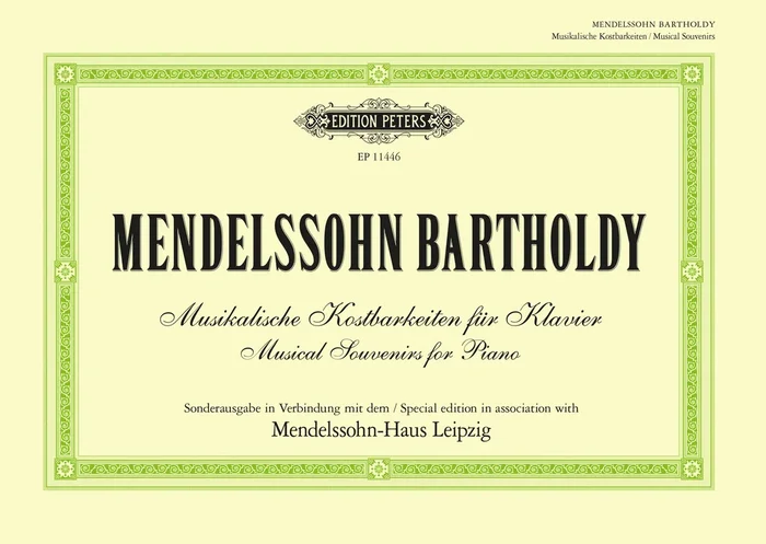 Felix Mendelssohn : Felix Mendelssohn : Lied ohne Worte A-flat major – Piano – Faber Digital