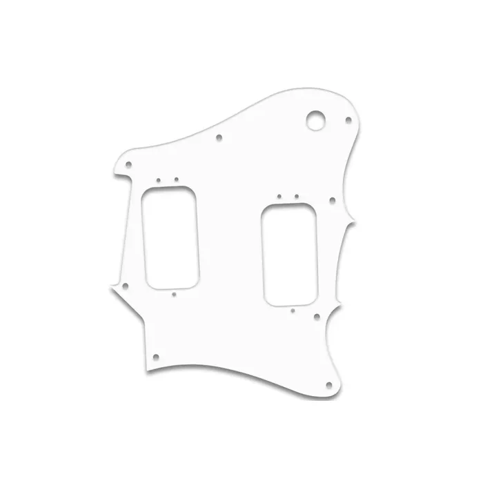 Fender 2012-2013 Made In Mexico Pawn Shop Super-Sonic – Solid Shiny White .090″ / 2.29mm thick, with bevelled edge