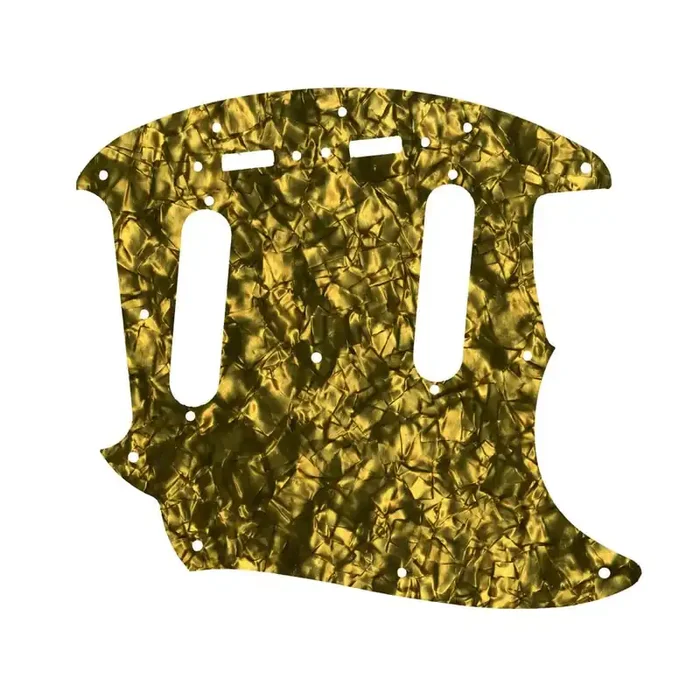 Fender 2019 Made In Mexico Vintera 60‘s Mustang – Gold Pearl Black/White/Black Lamination