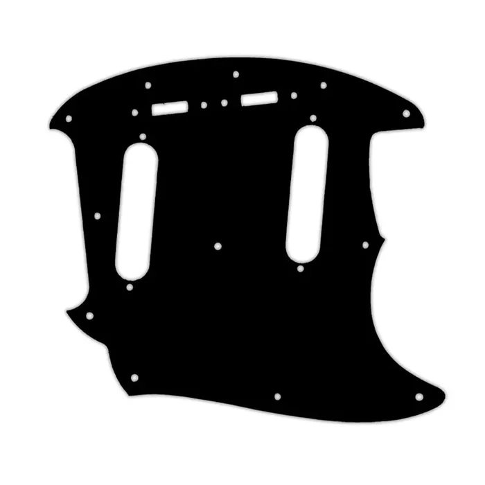 Fender 2019 Made In Mexico Vintera 60‘s Mustang – Solid Shiny Black .090″ / 2.29mm thick, with bevelled edge