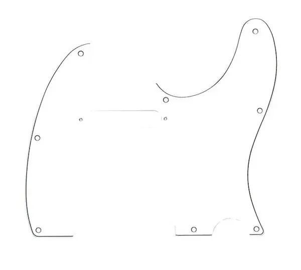 Fender 3 Ply White Telecaster Pickguard – 8 Hole