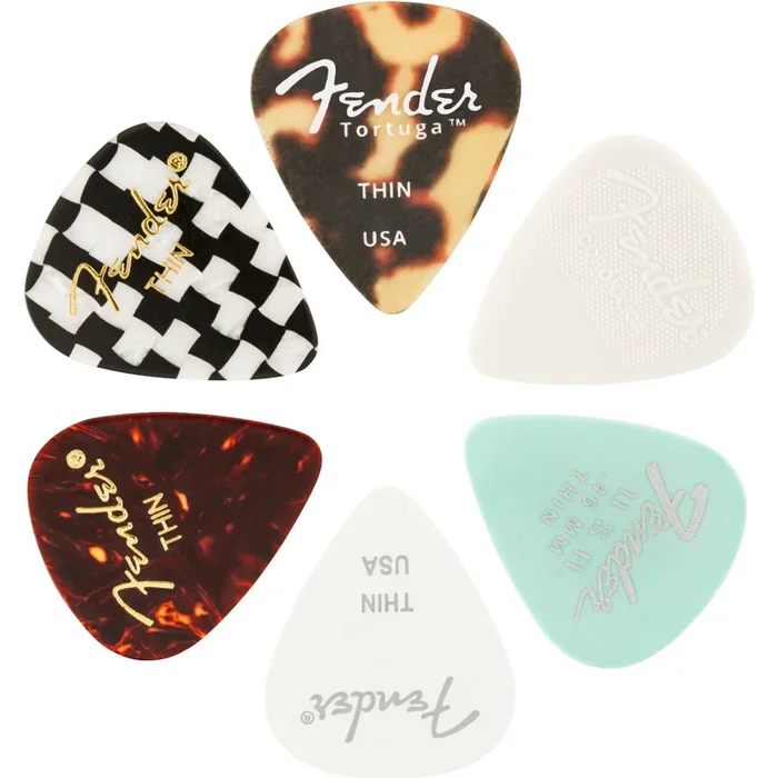 Fender 351 Material Medley Picks Thin (6)