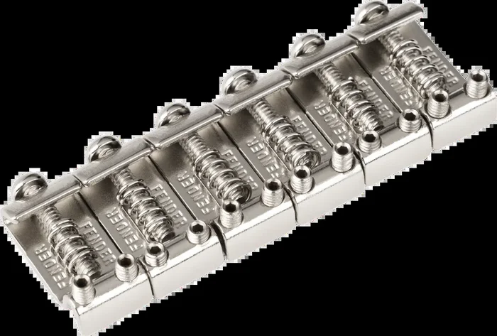 Fender American Standard Stratocaster Bridge Saddles (08-12), Nickel (6)