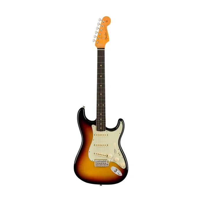 Fender American Vintage II 61 Stratocaster Electric Guitar, RW FB, 3-Tone Sunburst