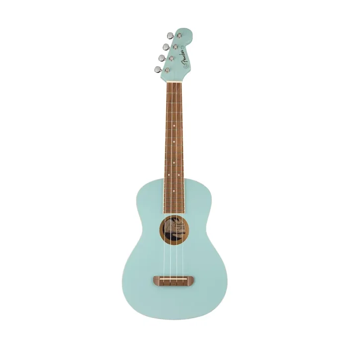 Fender Avalon Tenor Ukulele, Walnut FB, Daphne Blue