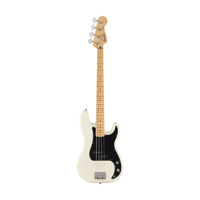 Fender Standard Precision Bass Guitar, Maple FB, Olympic White