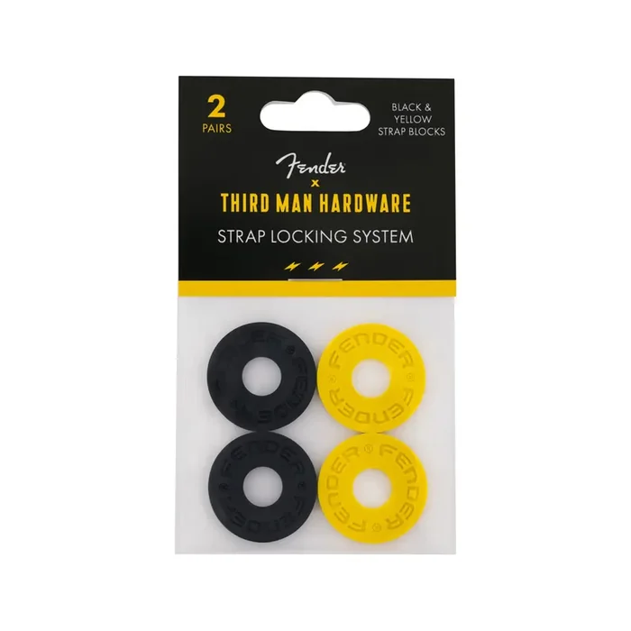 Fender Strap Blocks Third Man Records, Black/Yellow