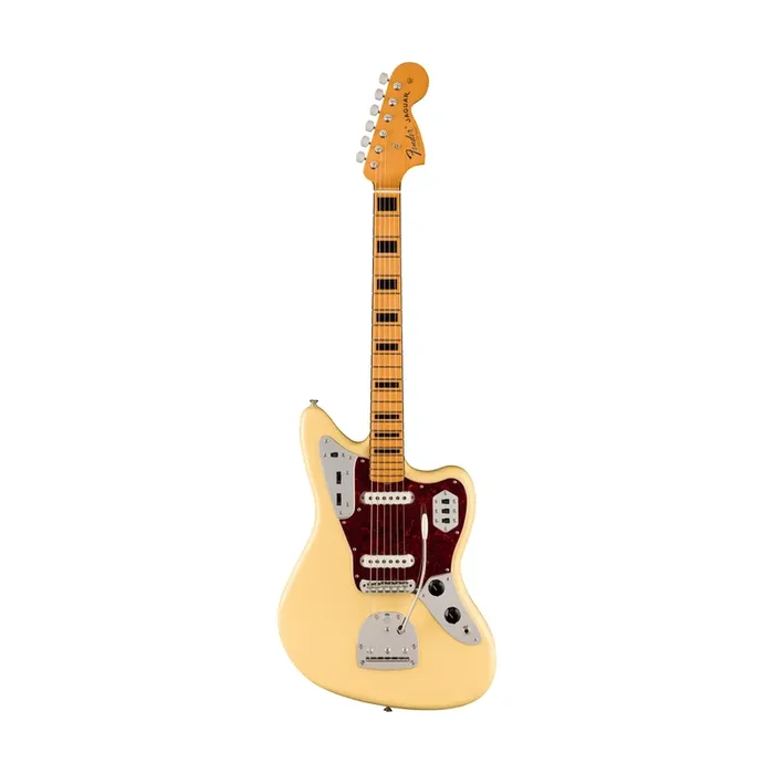 Fender Vintera II 70s Jaguar Electric Guitar, Maple FB, Vintera White