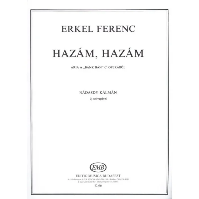 Ferenc, Erkel – Hazam, hazam