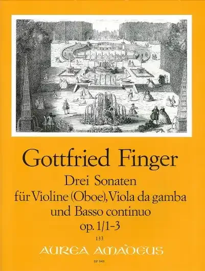 Finger 3 Sonatas for Violin, Viola da Gamba and Basso Continuo