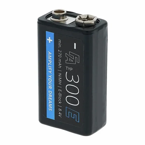Fischer Amps 9V NIMH Accu – 300mAh