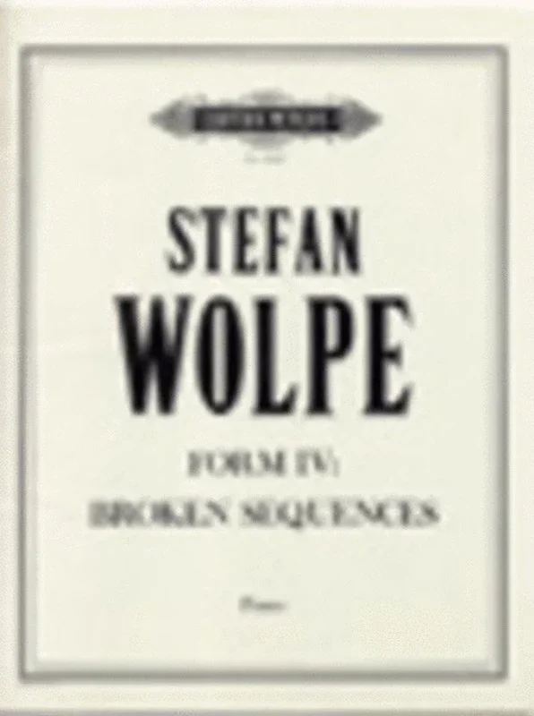 Form Iv Brolen Sequences (Softcover Book)