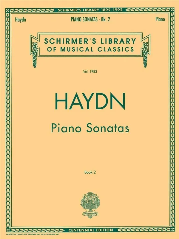 FRANZ JOSEPH HAYDN PIANO SONATAS – BOOK 2 PIANO SOLO