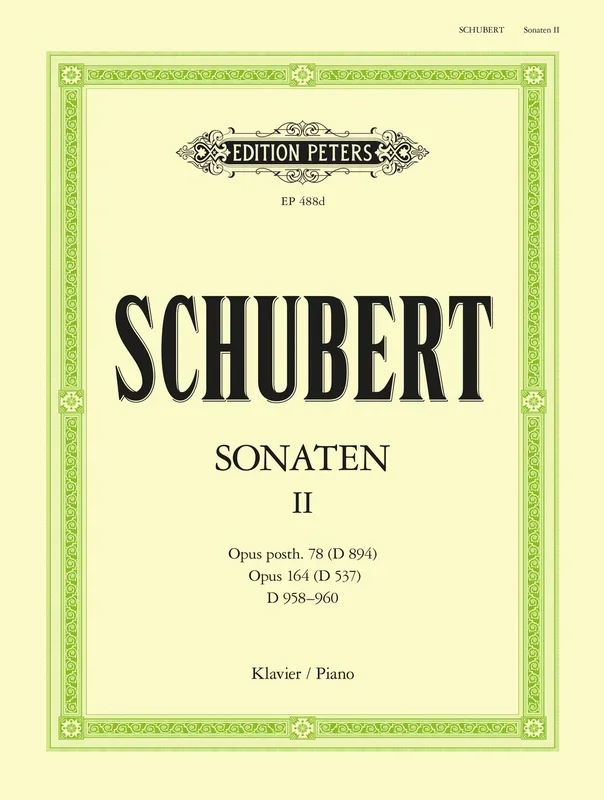 Franz Schubert : Franz Schubert : Piano Sonata D958 – Piano – Faber Digital