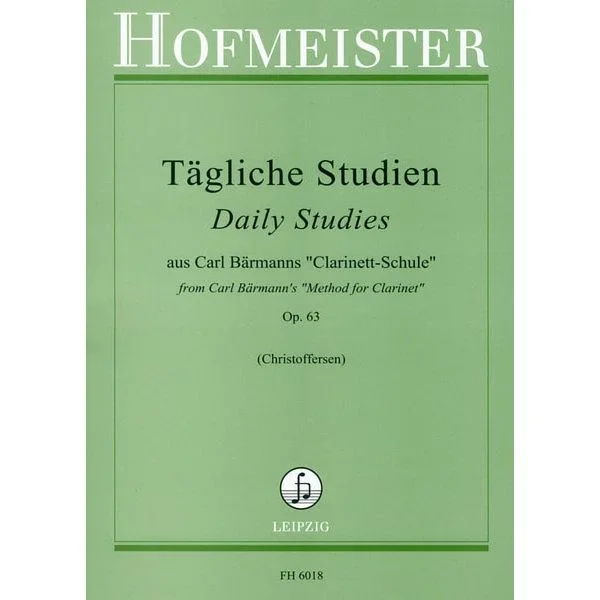 Friedrich Hofmeister Verlag Bärmann Tägliche Studien
