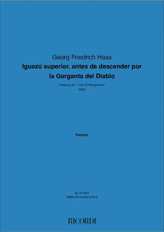 G.F. Haas: Iguazu superior antes de descender por la garganta