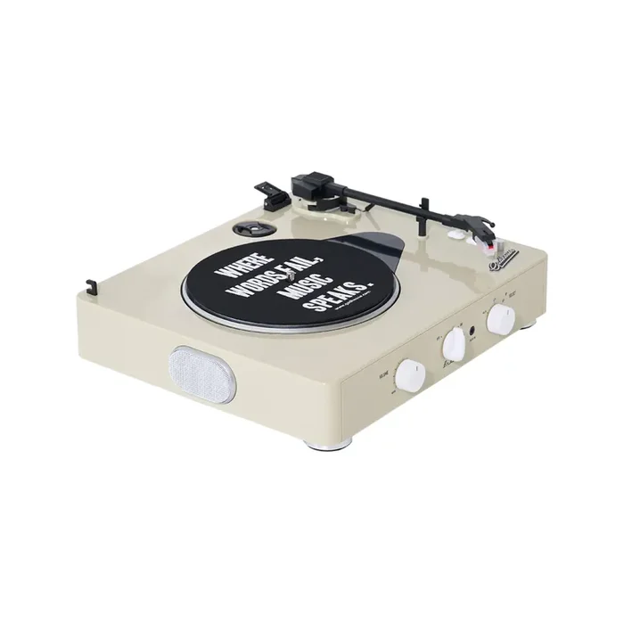 Gadhouse Brad MKII Record Player, Ivory