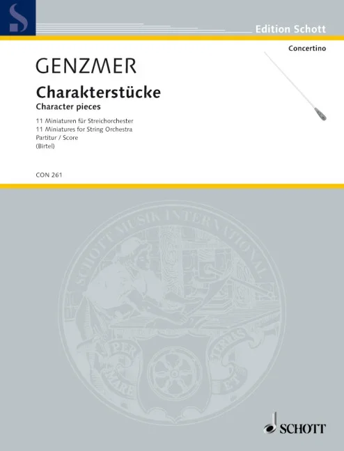 Genzmer, Harald : Genzmer, Harald : Character pieces, 11 Miniatures – string orchestra – Schott Digital